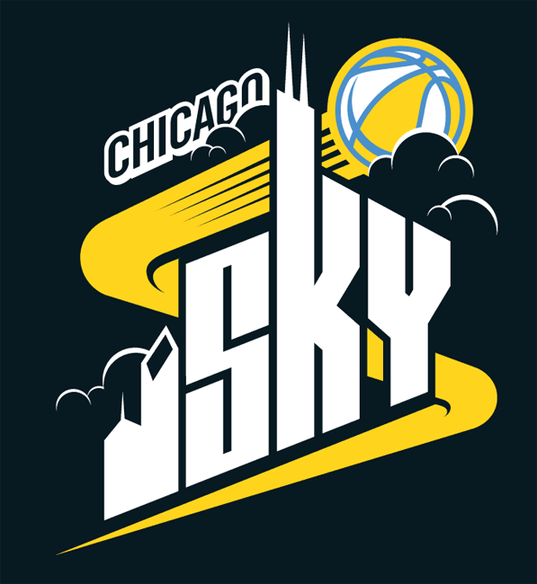 Chicago Sky 2006-Pres Alternate Logo v3 iron on heat transfer